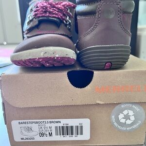 Merrell Boys' Brown Bare Steps Boots